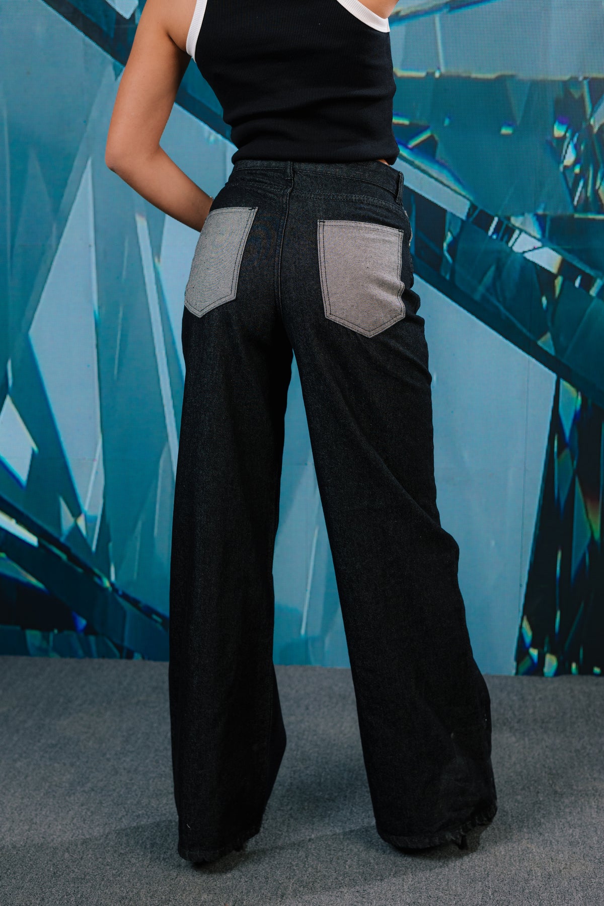 Reverse Black Jeans