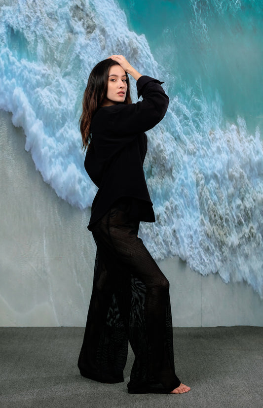 Black Beach Pants