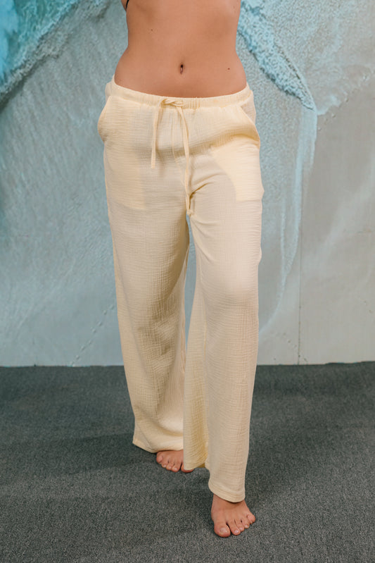 Yellow Linen Pants