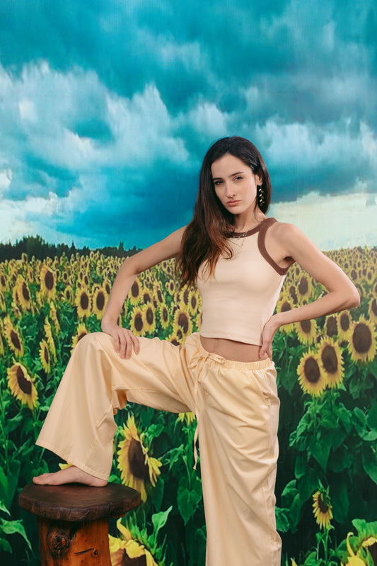 Yellow Striped Pants