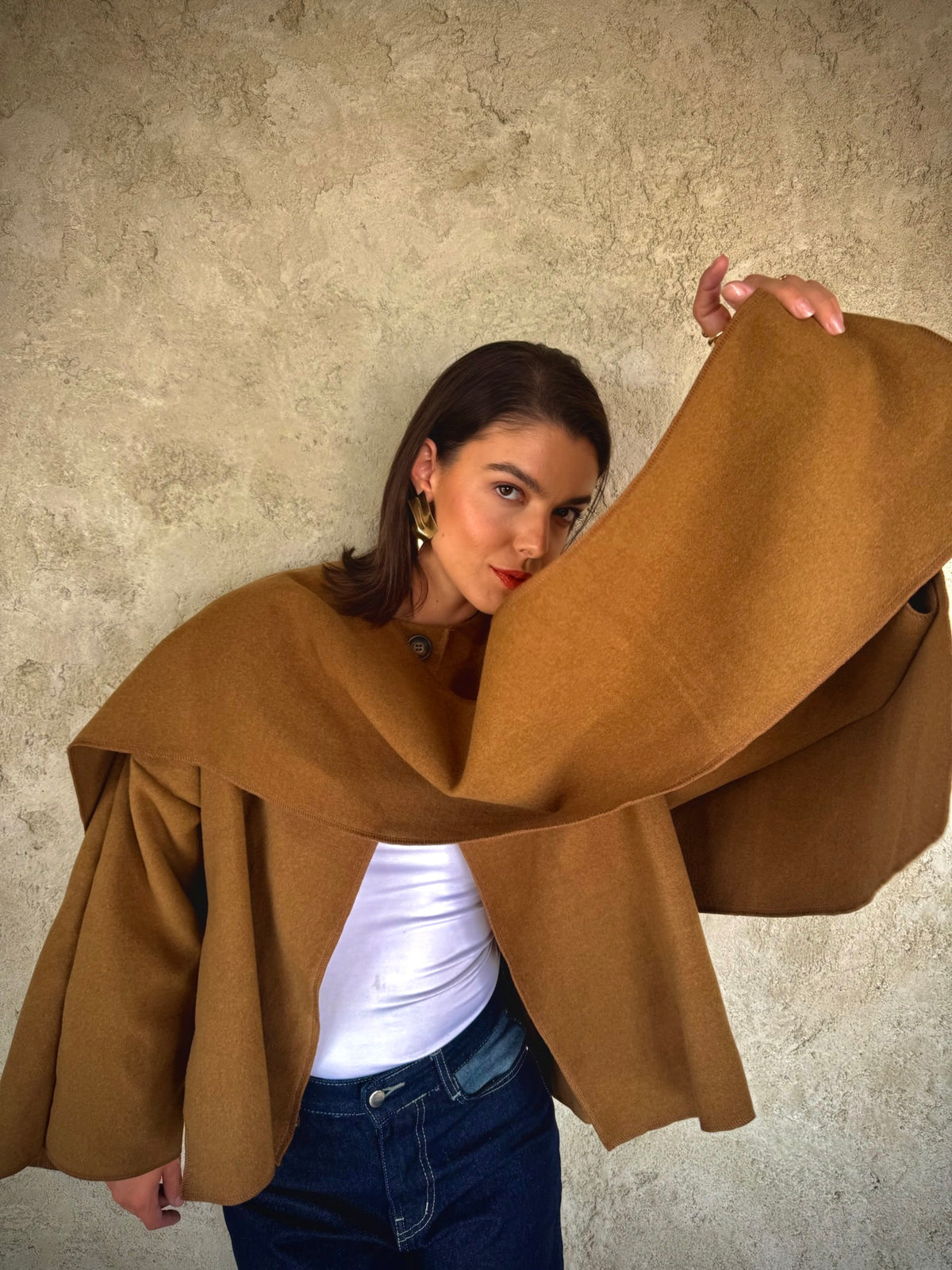 Brown Jacket Cape