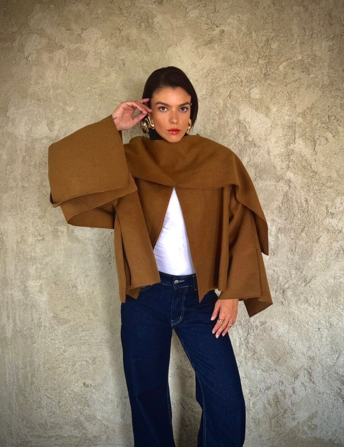 Brown Jacket Cape
