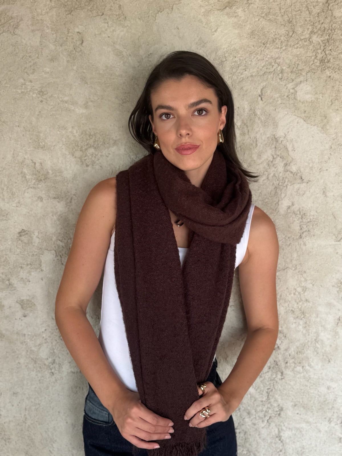 Dark Brown Scarf