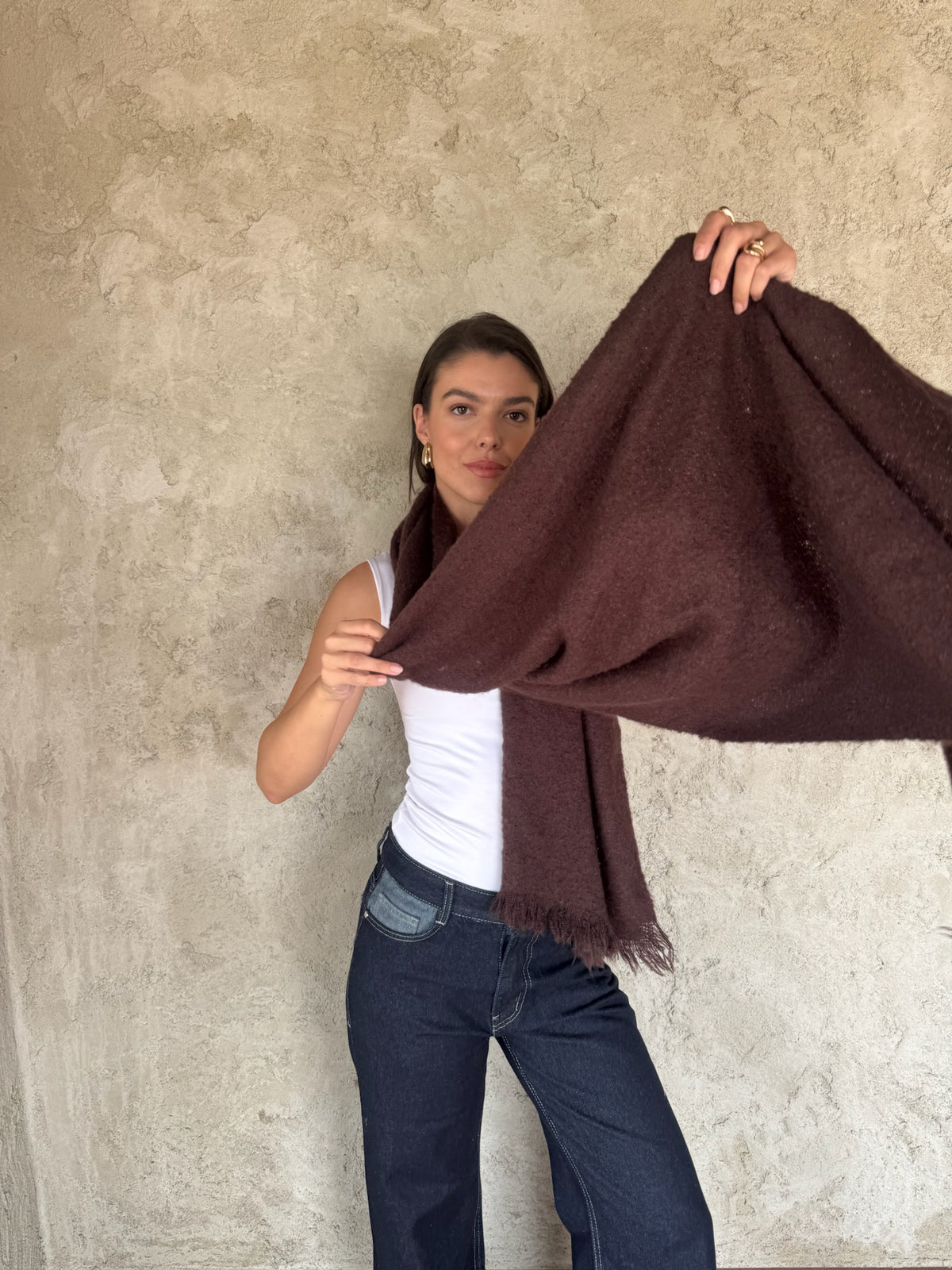 Dark Brown Scarf